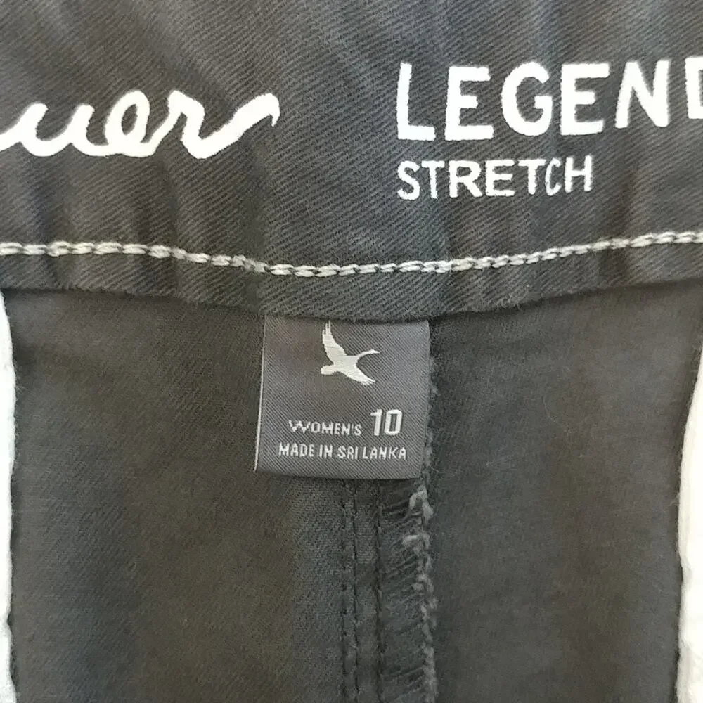 Eddie Bauer Legendwash Slightly Curvy Shorts Gray Size 10 - Picture 4 of 6